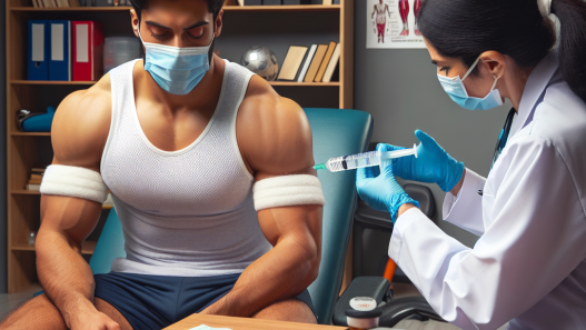 Therapeutic use of injectable turinabol in sports