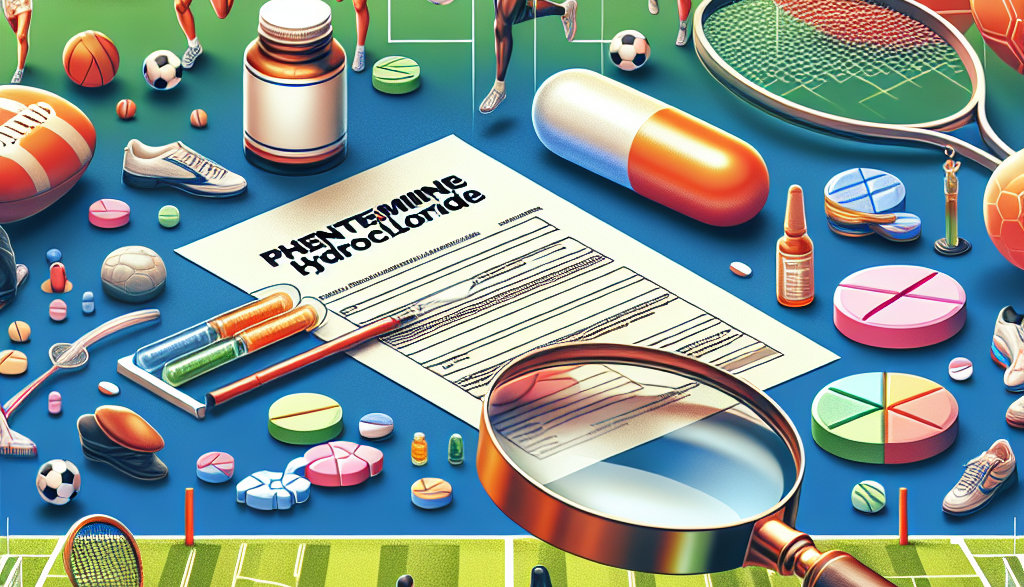 Regulation of phentermine hydrochloride in sports