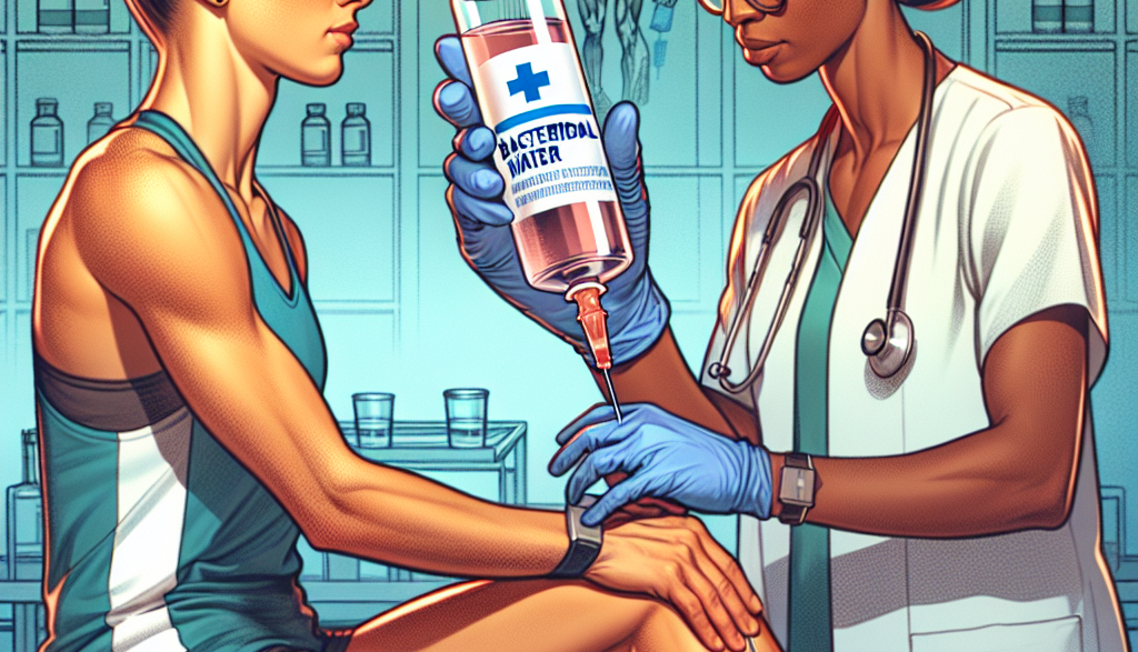 Bactericidal water injections as a support for athletes' health