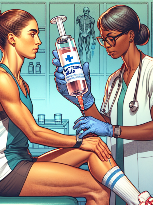 Bactericidal water injections as a support for athletes' health