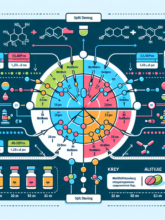 Split dosing strategy for methyltrenbolone